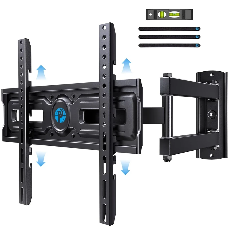 Pipishell PIMF9 Full Motion Corner TV Mount - Fits 26-60" up to 77 lbs