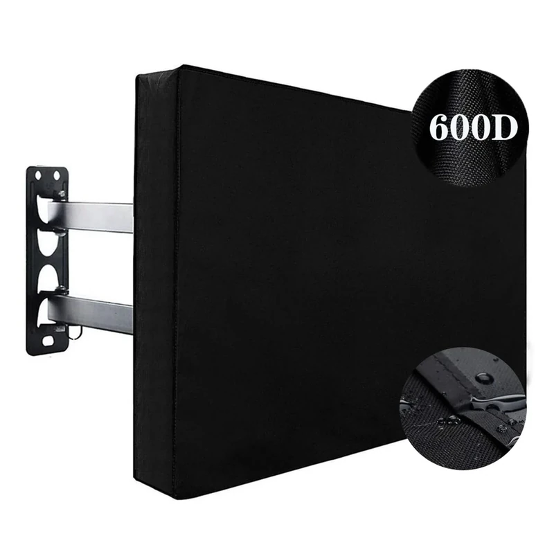 Outdoor TV Cover 55" - 58" - with Bottom Cover - 600D Waterproof TV Covers and Weatherproof Dust-Proof Material,Protect Your LED, LCD, Plasma TV Screens