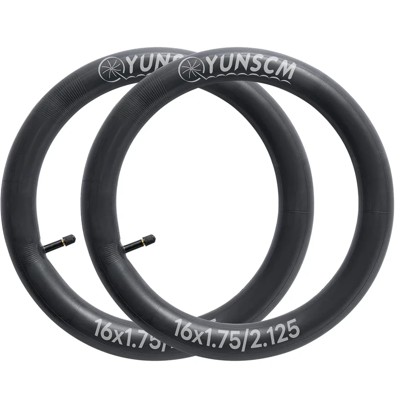 2 PCS 16" Bike Tubes 16x1.75/2.125 Schrader Valve 47/57-305 Bicycle Tubes Compatible with 16 x 1.75 16x1.90 16 x 1.95 16x2.0 16 x 2.10 16 x 2.125 Bike Tire Tubes