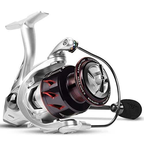 KastKing Spartacus II Spinning Reel, Size 2000 Fishing Reel, IPX5 Waterproof Rating,Sliver