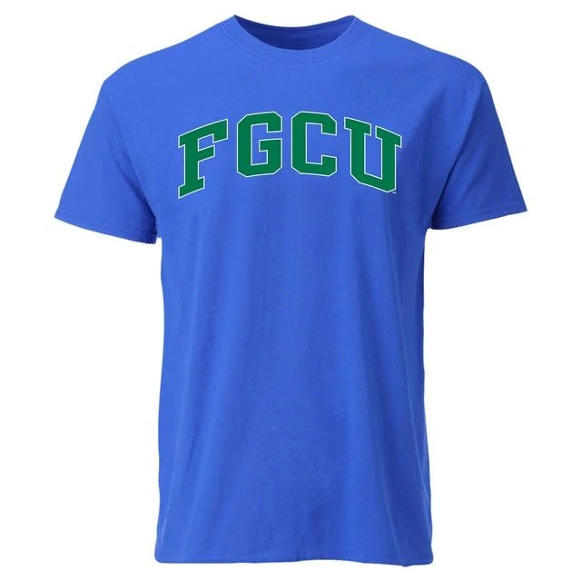Barnesmith Florida Gulf Coast University FGSU Eagles Short Sleeve Adult Unisex T-Shirt, Classic, Royal Blue, Medium