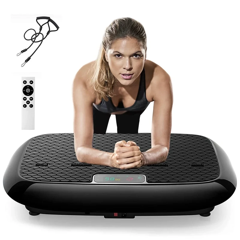 Natini Vibration Plate, Whole Body Vibration Platform Exercise Machine with Bluetooth Speaker, Home Fitness Equipment for Weight Loss & Toning(Jumbo Size)