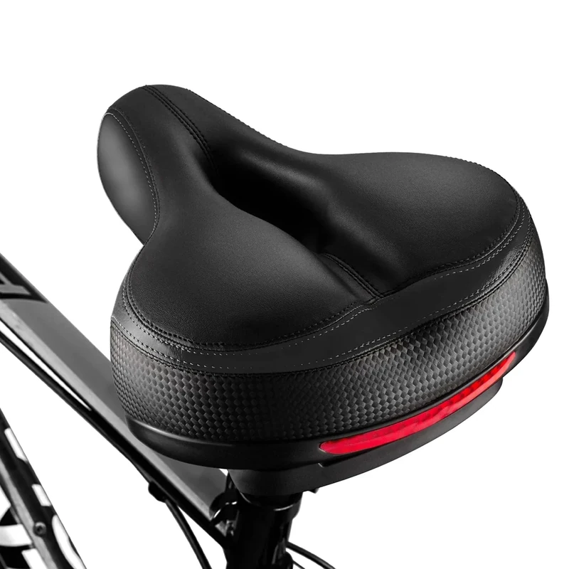 BLUEWIND Most Comfortable Bicycle Seat with Dual Shock Absorbing Ball Wide Gel Seat and Mounting Wrench