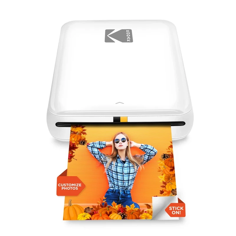 KODAK Step Instant Photo Printer - 2x3 Sticky-Back Zink, Bluetooth - Image 1