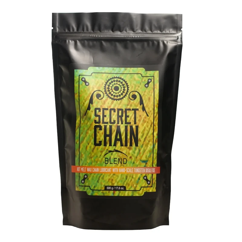 SILCA Secret Bike Chain Wax Blend, 500g - Hot Melt Wax Bicycle Chain Lube with Nano Tungsten Disulfide - The Fastest Lubricant On The Market - Easy Boiler Bag Application