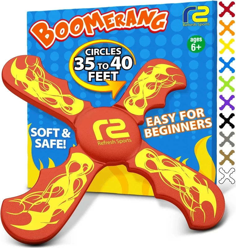 Boomerang for Kids - Toys For Ages 8-13 Boys & Girls - Fun & Easy To Use - Easter Basket Stuffers for Kids 6 7 8 9 10 + Year Old Boy Gifts - Best Easter Gifts & Summer Birthday Gift Ideas for All Ages