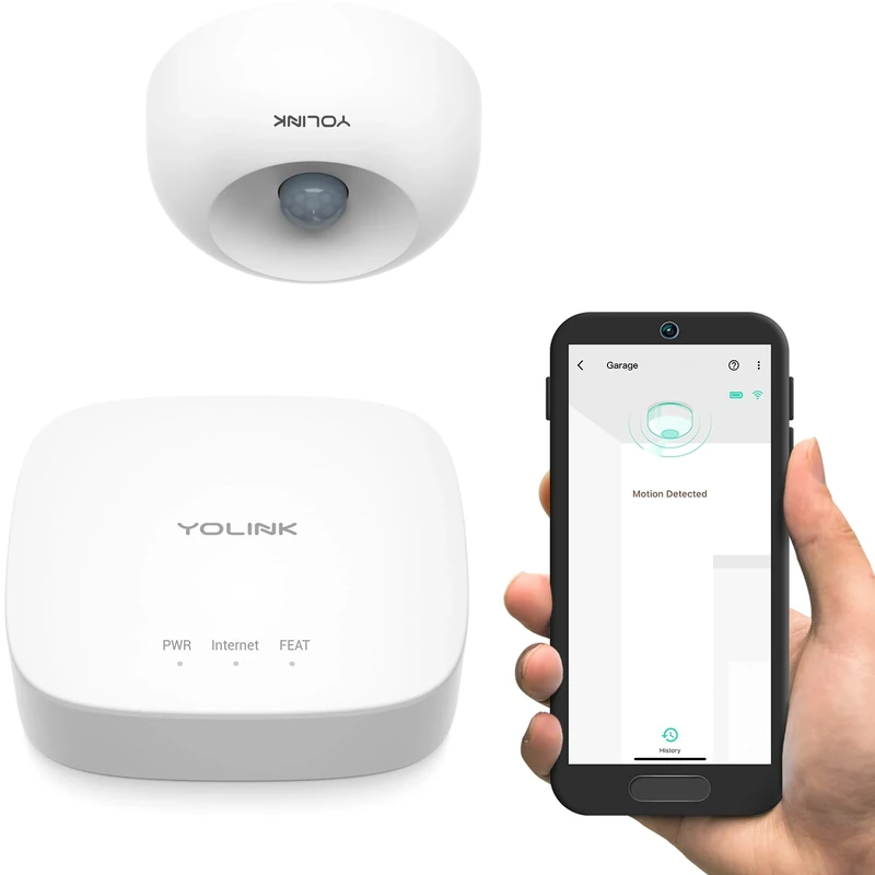 YoLink 1/4 Mile Motion Sensor - Alexa & IFTTT, Hub Included