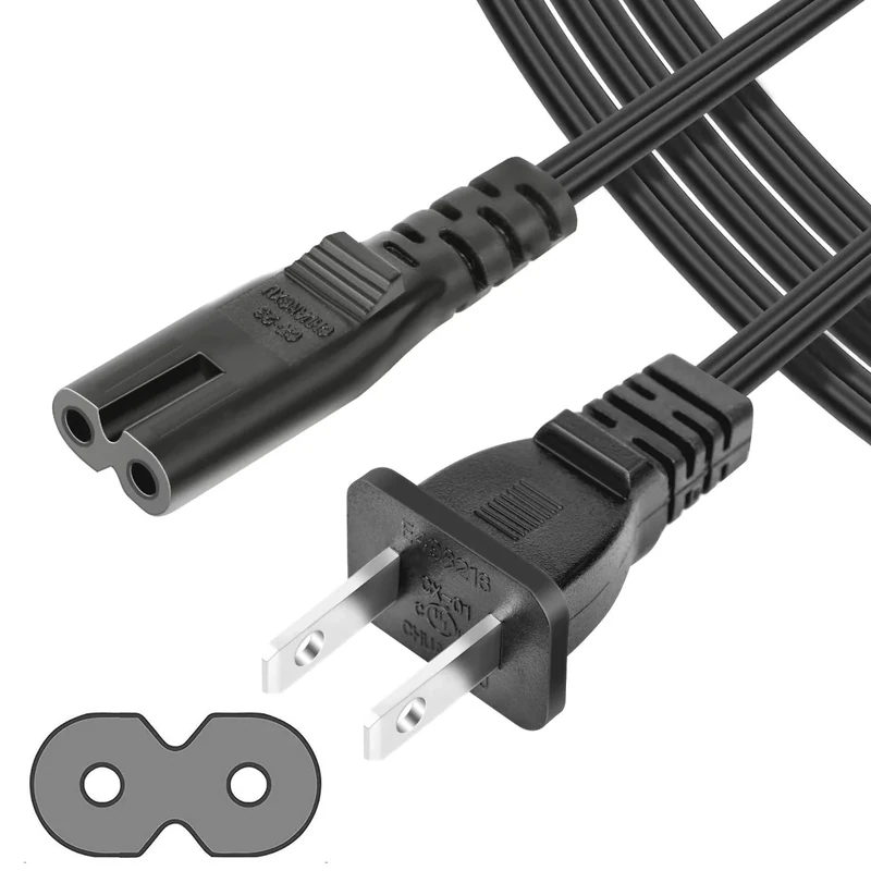 Kimaru 4ft TV Power Cord - Fits Samsung, LG, Sony, TCL, Hisense