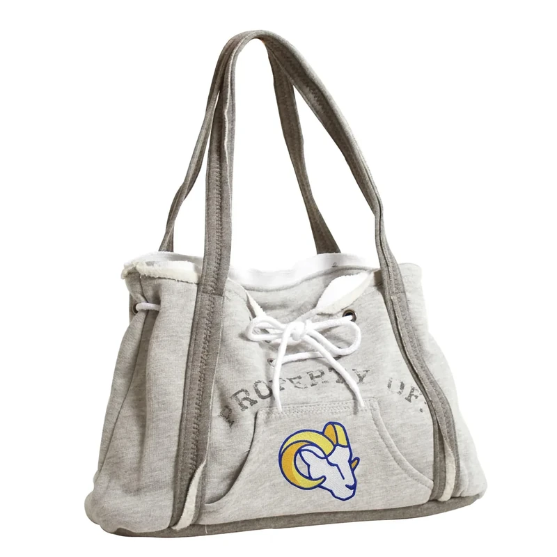 Littlearth NFL Los Angeles Rams Hoodie Purse, Team Color, 9.5” x 15.5” x 4”