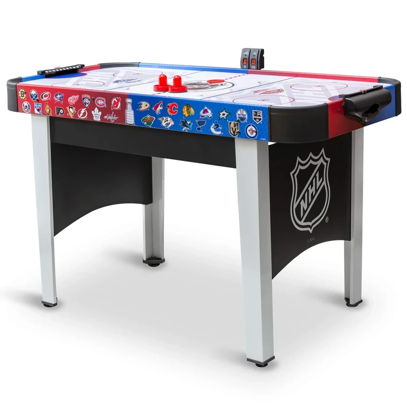 EastPoint Rush Indoor Air Hockey Table - 48" Mid-Size - Air-Powered LED Scoring & Stadium Sounds for Arcade Machine Thrill - Family Competition on Hockey Table for Kids