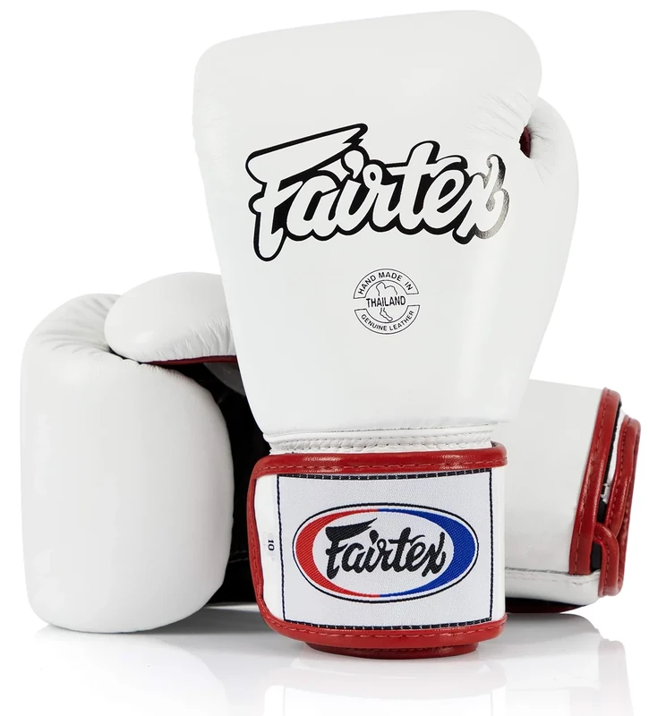 Fairtex BGV1 Muay Thai Boxing Training Sparring Gloves for Men, Women, Kids| Premium Quality, Light Weight & Shock Absorbent 12 oz Boxing Gloves -White/Black/Red
