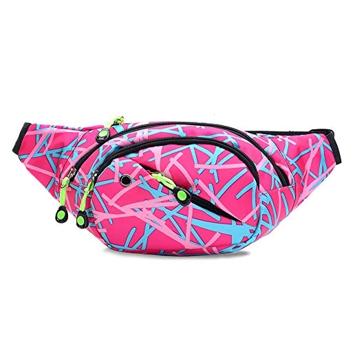 ZOORON Fanny Pack for Women,Waist Bag Pack with Adjustable Strap,Running Hiking Cycling Traveling Workout Casual Hip Bum Bag (pink)