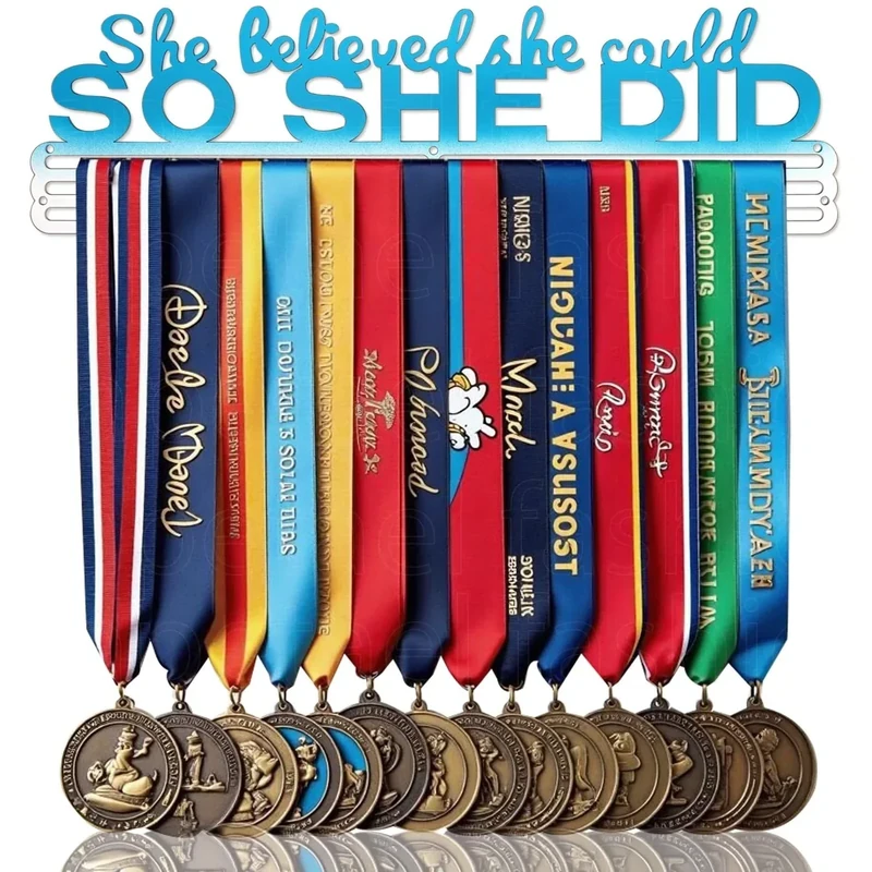 Race Medal Holder Wall Hanger,Marathon Medal Display and Runner Medal Hanger Display,Bib Running Medal Display, Running Medal Hanger Display,Medal Holder for Wall, Sports Medal Hanger Display Gifts