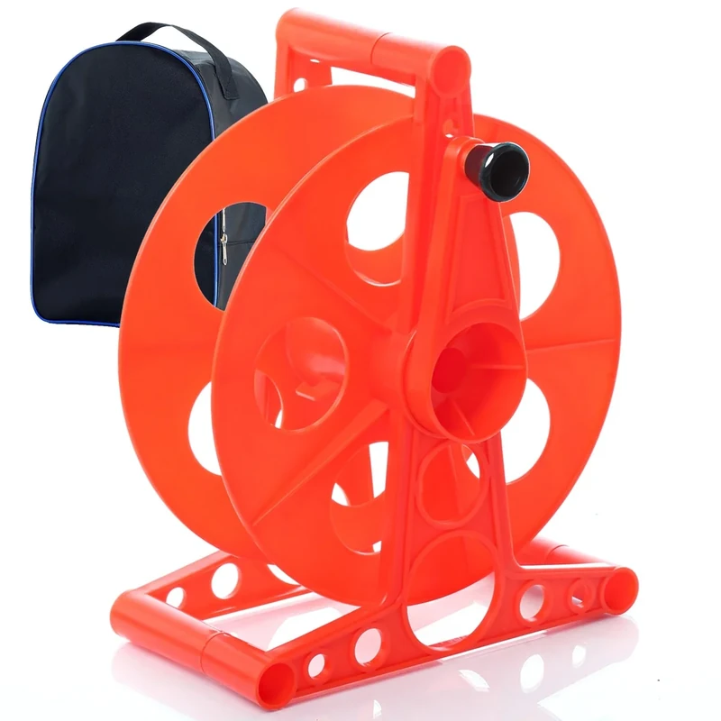 Homeon Wheels Cord Storage Reel with Handle Driven Easy to Use with Carrying Bag