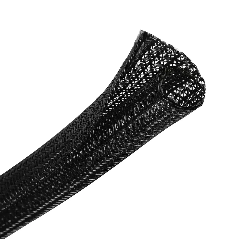 CrocSee 25ft 1/4" Braided Split Cable Sleeve - TV, Computer & Theater