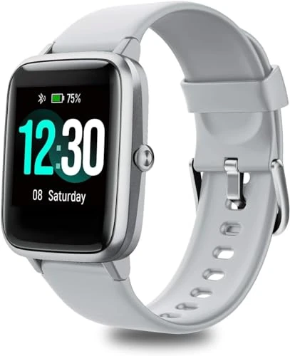 Fitpolo 1.8" Smart Watch - Alexa, Bluetooth Call, 24/7 HR & SpO2, IP68