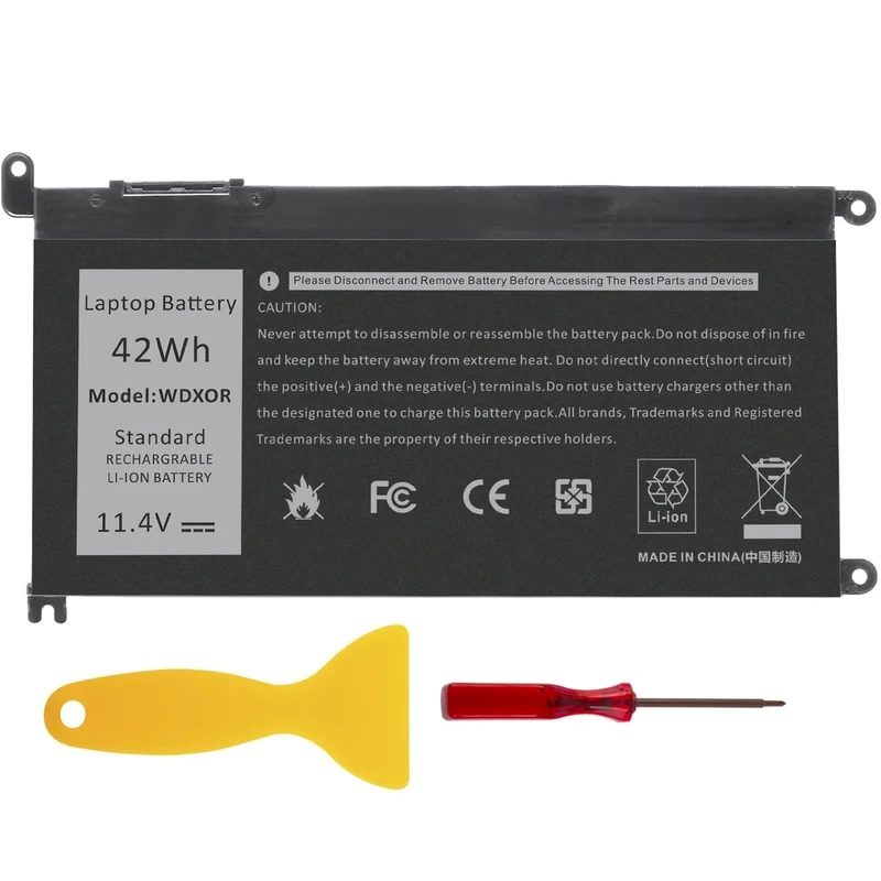 TREE.NB WDX0R 11.4V 42Wh 3-Cell Battery for Dell Inspiron 13/15/17