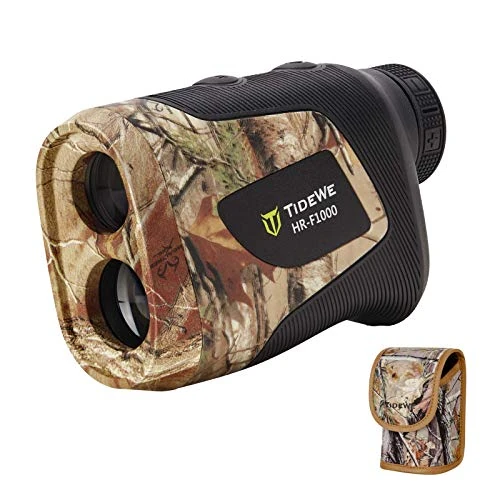 TIDEWE Hunting Rangefinder with Rechargeable Battery, 700Y Camo Laser Range Finder 6X Magnification, Distance/Angle/Speed/Scan Multi Functional Water-Resistant Rangefinder with Case