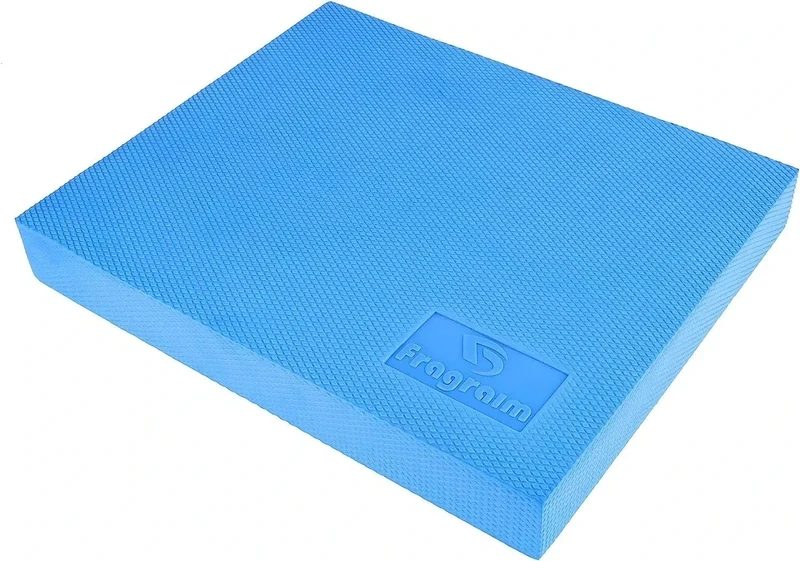 Balance Pad, Non-Slip Foam Mat & Ankles Knee Pad Cushion for Physical Therapy, Rehabilitation, Core Balance and Strength Stability Training, Yoga & Fitness, 15.7 x 13 x 2 Inch (Blue)