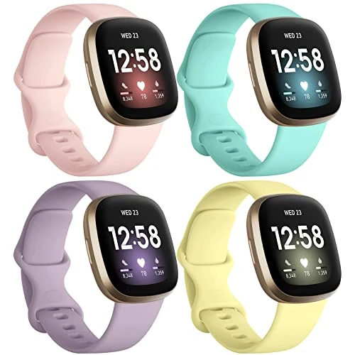 Dirrelo Replacement Bands for Fitbit Versa 3/4 & Sense 2 - Large Color