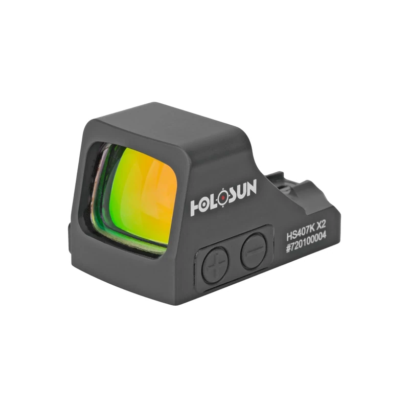 HOLOSUN 407K/507K Series 6 MOA or Multi-Reticle Dot Open Reflex Sight for Subcompact Pistols - Shake Awake Technology - Red/Green/Gold Options - Black/FDE (Black, 6 MOA (Red Dot))