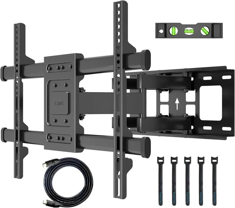 BONTEC Motion TV Wall Mount 37-84", 132lb Capacity, VESA 600x400