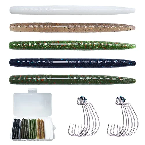 Gotour Weedless Soft Fishing Lures for Freshwater and Saltwater, Premium Pre-Rigged Jig Head Paddle Tail Swimbaits for Bass Fishing，Jigs Fishing Bait for Crappie Trout Walleye, Amazing Fishing Gifts