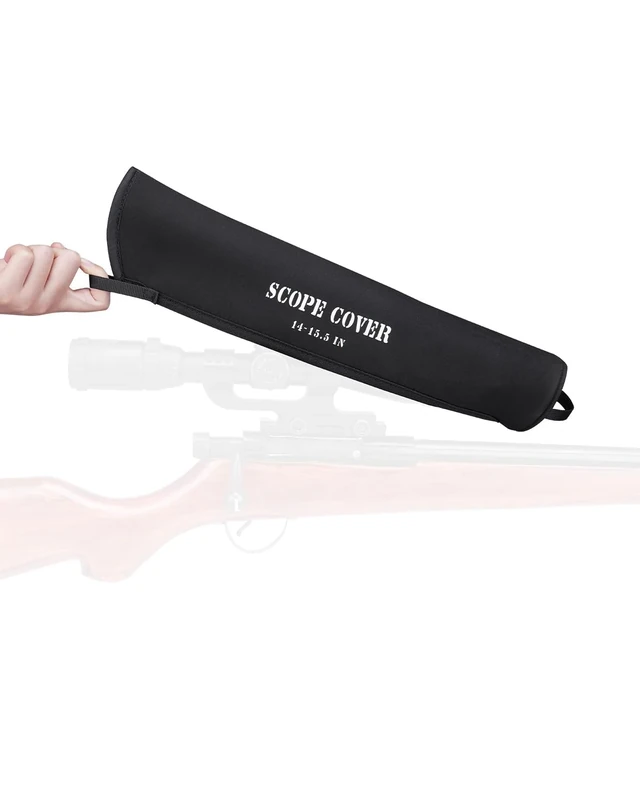 KEMIMOTO Scope Covers Neoprene Optics Lens Cover 14 Inch -16 Inch Black