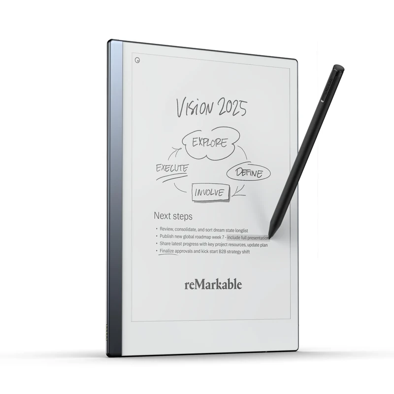 reMarkable Starter Bundle – reMarkable 2 is The Original Paper Tablet | Includes Black and White 10.3” Writing Tablet, Marker Plus Pen with Built-in Eraser