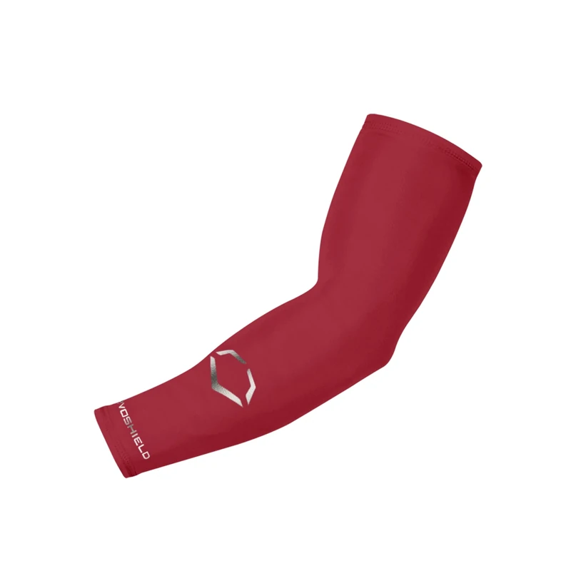 EvoShield Adult Solid Compression Arm Sleeve - Scarlet, Large/X-Large
