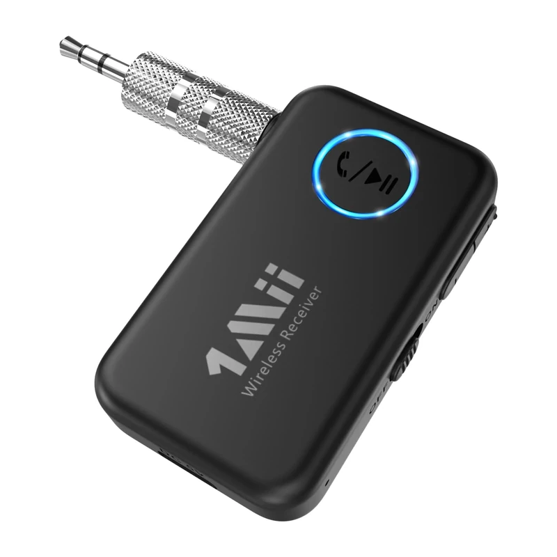 1Mii Bluetooth 5.3 Receiver - Car Stereo, Volume Control, 16H Battery