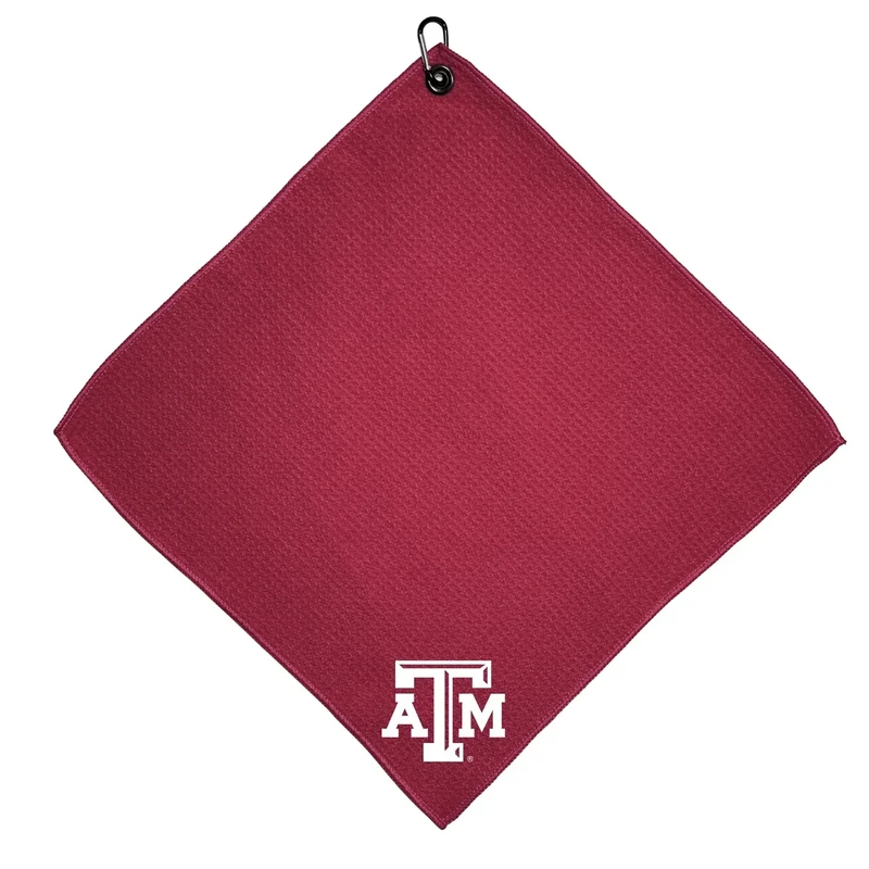 Team Golf NCAA Texas A&M Aggies Microfiber Golf Towel, 15x15 (Multicolor)
