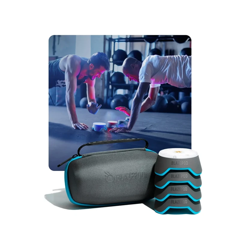 BlazePod Reaction Training Kit Smart Pods for Speed, Agility & Cognitive Drills - Pro-Level Training for Athletes, Trainers, Therapists & Coaches - App Access Included (4 Pods) - Image 1