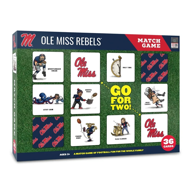YouTheFan NCAA Mississippi Rebels Licensed Memory Match Game