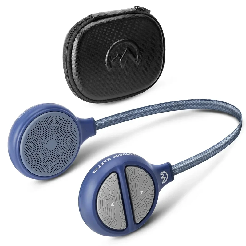 OutdoorMaster Wireless Bluetooth 5.3 Ski Helmet Drop-in Headphones HD Speaker Chip Compatible with Audio-Ready Helmet with Built-in Mic for Motorcycling Easy Control Buttons IP45 Sweat-Resistance