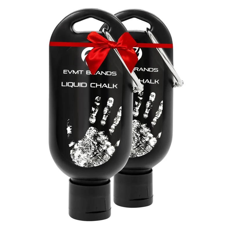 EVMT Brands Liquid Chalk. Mess Free Gym Chalk for Weightlifting, Gymnastics, Rock Climbing, Dancing, and Lifting. Sweat Resistant and Long Lasting for Stronger Hand Grip. Package May Vary.