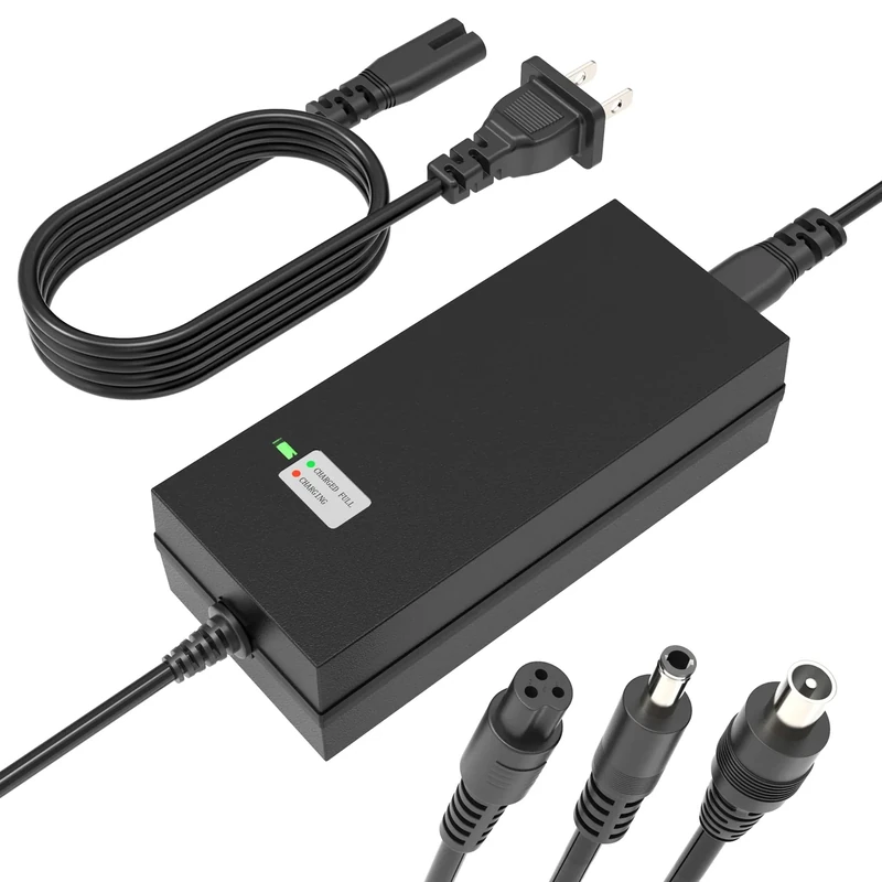 EVAPLUS SGS Certified 42V 2A Fast Charger with 3 Types of Connectors | for 36V Lithium Batteries- Compatible with Pocket Mod, Sports Mod, Electric Scooters