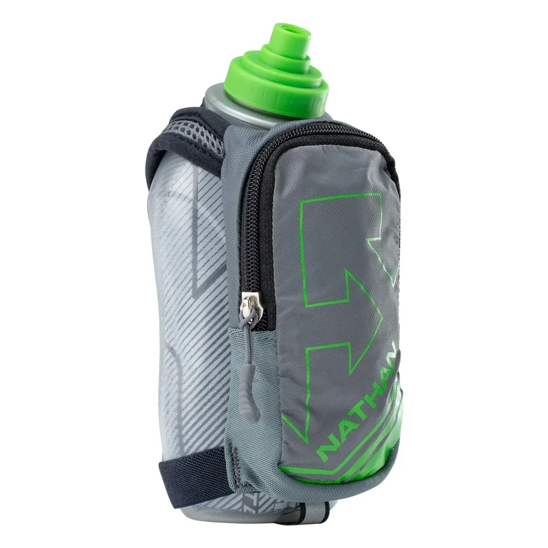 Nathan SpeedDraw Plus Insulated Flask, Handheld Running Water Bottle. Grip Free for Runners, Hiking etc.