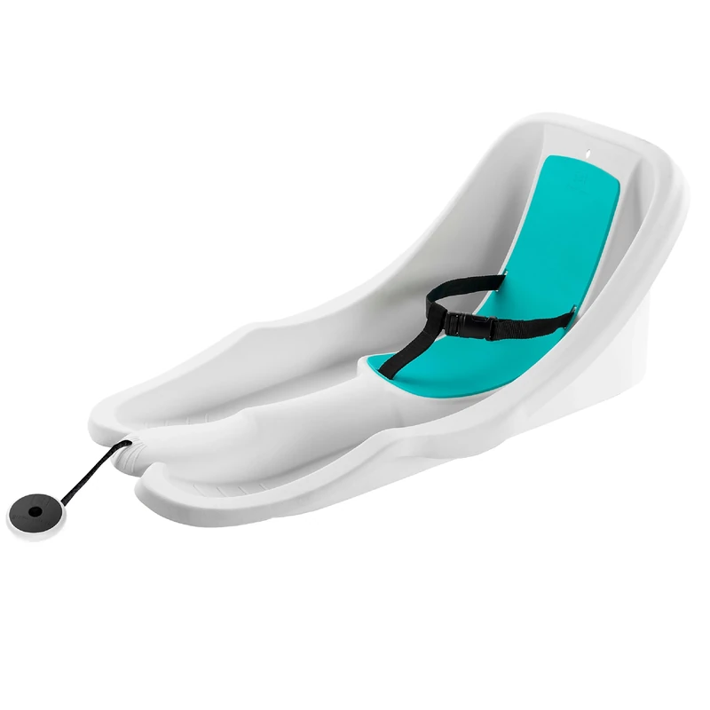 Gizmo Riders Baby Rider, Toddler Sled - 3-Point Harness, Anti-Slip Seat, Front Tow Strap, Durable Plastic, Ideal for 6 Months to 3 Years, Supports Up to 55 lbs, Winter Fun for Little Ones