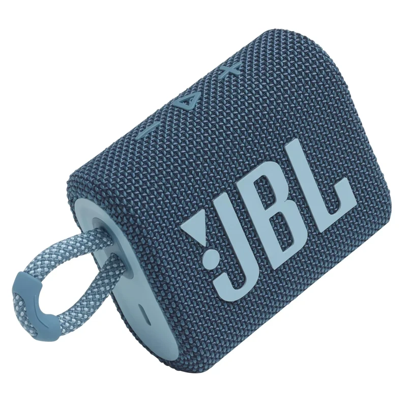 JBL Go 3 Bluetooth Speaker - IP67 Waterproof, 5h Playtime (Blue)