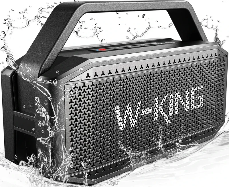 W-KING 100W Bluetooth Speaker - 60W Bass, IPX6 Waterproof, 40h