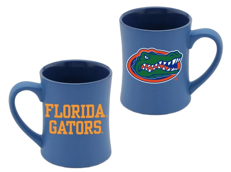 RFSJ INC. Florida Gators Ceramic 16oz Sculpted Mug – Official Team Logo Coffee Cup – Blue – Handwash Recommended – Includes One Mug