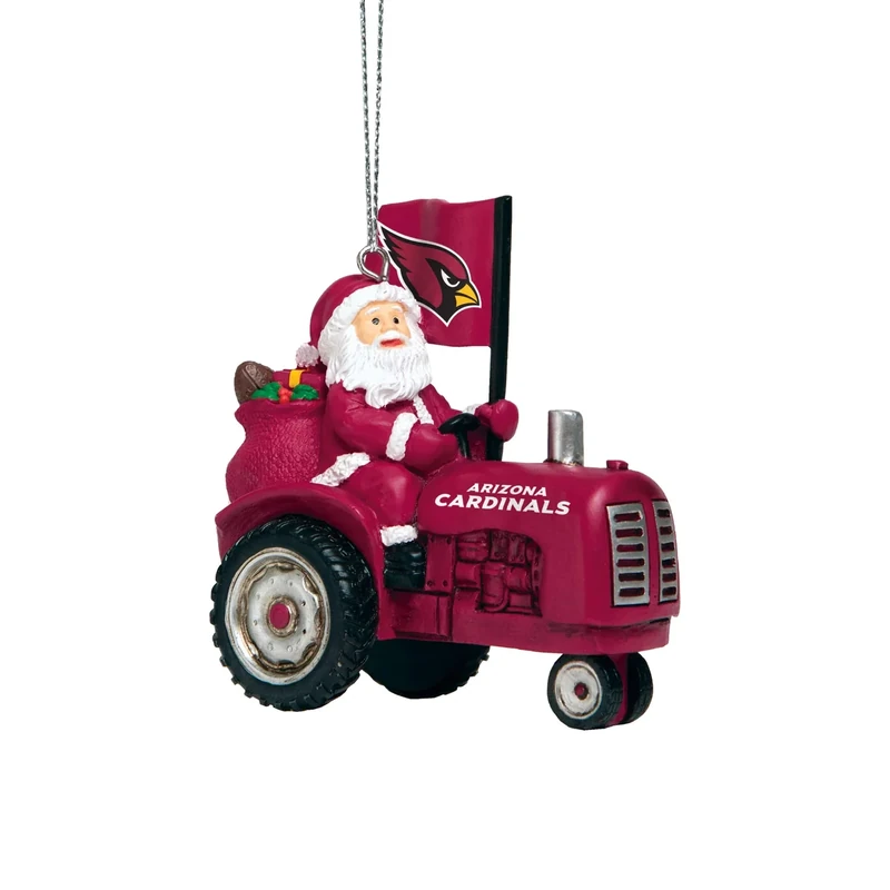 foco NFL Santa Riding Tractor Ornament