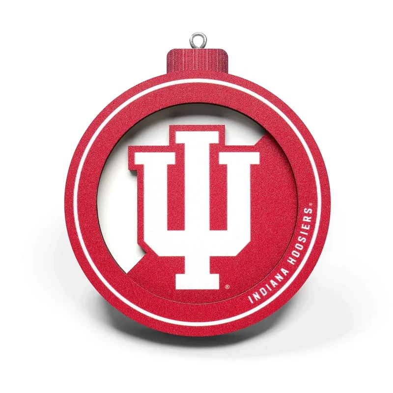 YouTheFan NCAA Indiana Hoosiers 3D Logo Series Ornament Large