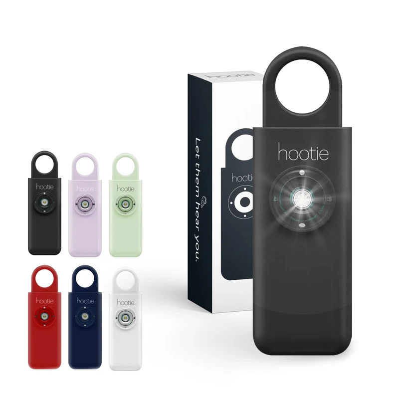 Hootie Personal Safety Alarm Keychain - 130dB Siren & Strobe Light