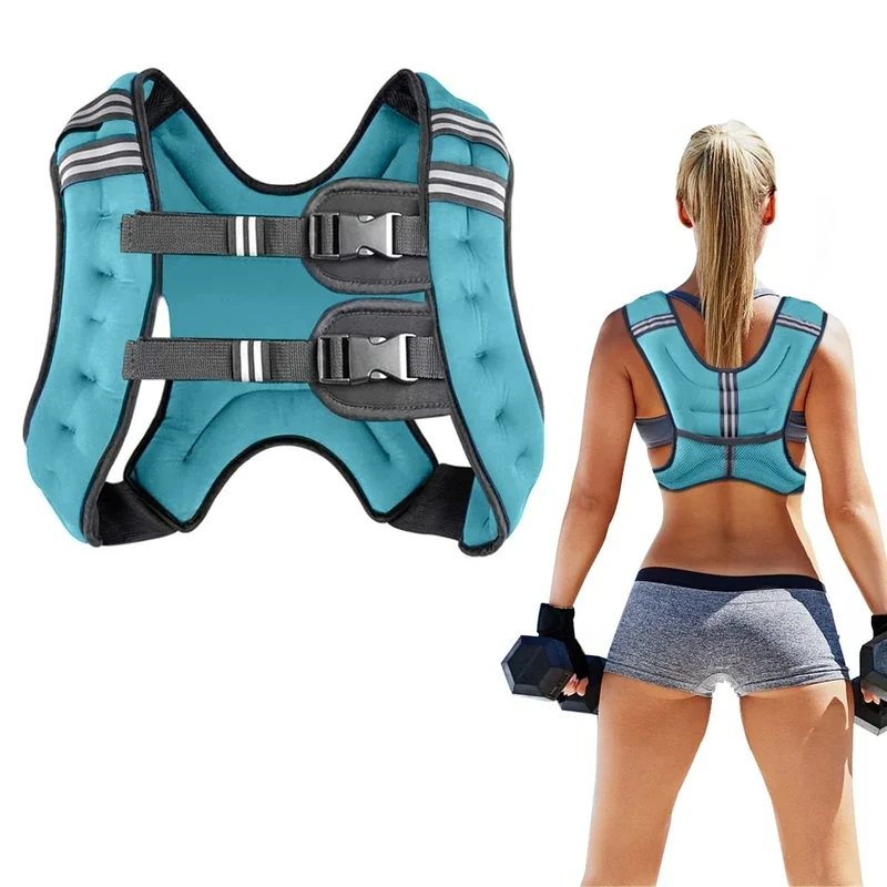 Prodigen Running Weight Vest for Men Women Kids 30 Lbs, Body Weight Vests for Training Workout, Jogging, Cardio, Walking, Elite Adjustable Weighted Vest Workout Equipment-Blue,30lbs