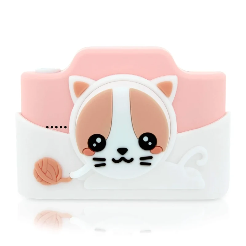 Kidamento Kids Digital Camera & Video Camcorder with Touchscreen, Soft Silicone Casing, Detachable Lens Cap, 32GB Memory Card - Model K Meowie The Cat