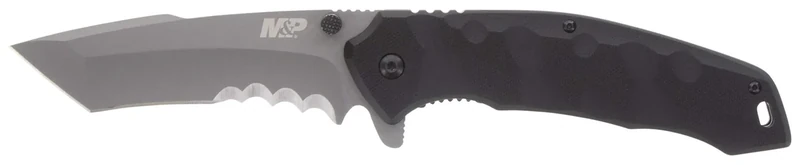 Smith & Wesson M&P Special Ops 9.3in Stainless Steel Assisted Opening Knife with 4in Tanto Blade and G10 Handle for Outdoor, Tactical, Survival and EDC,Black