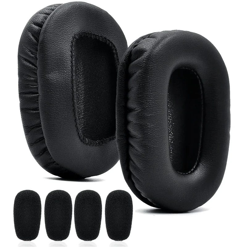 B450-XT Mod Kit Ear Pads + Mic Foam - defean Replacement Ear Cushions Cover Compatible with BlueParrott B450-XT B450XT S450-XT Headset (Protein Leather)