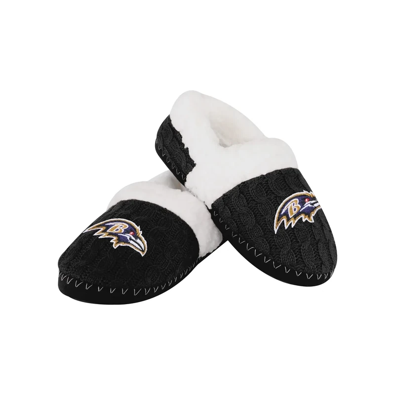 FOCO Baltimore Ravens NFL NFL Womens Team Color Moccasin Slipper - M